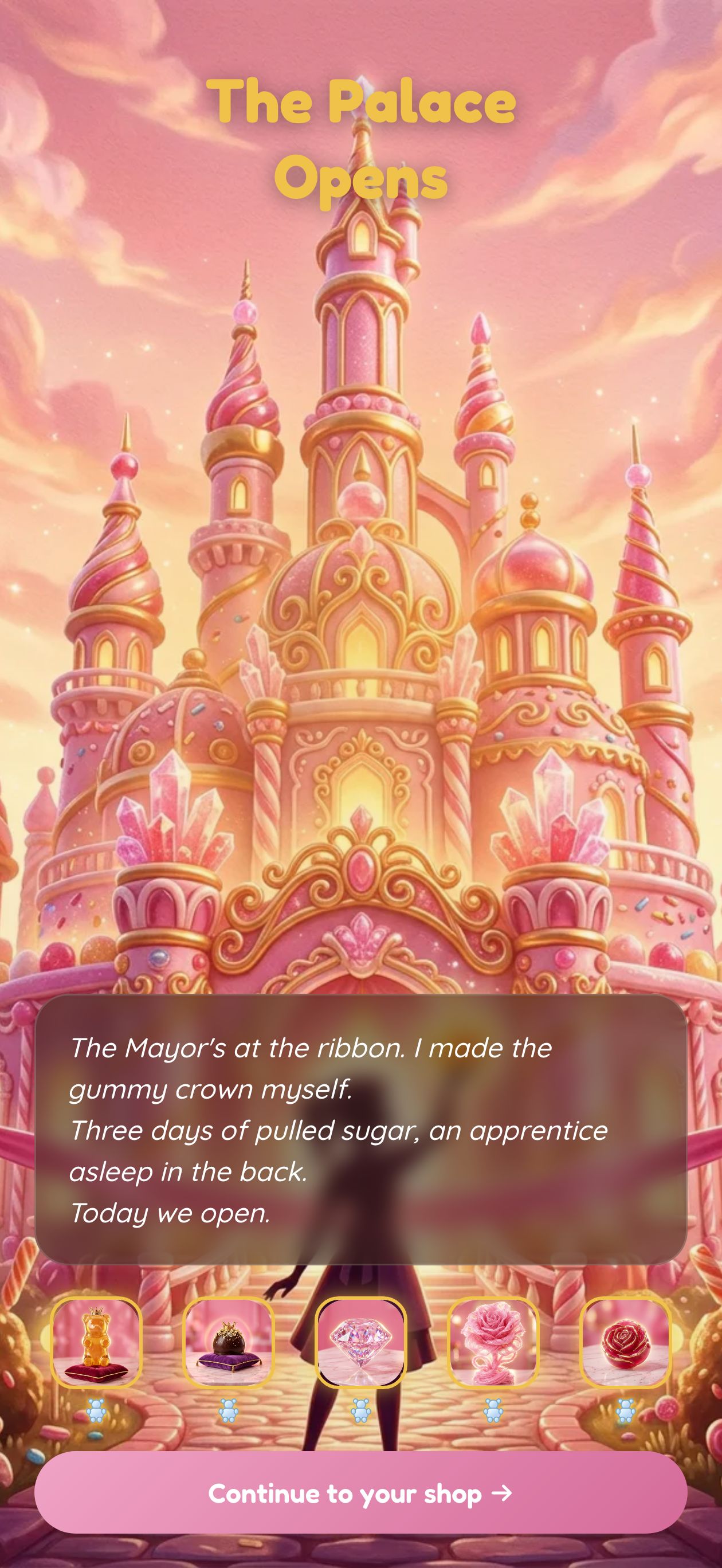 Crystal Candy Palace endgame cinematic